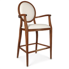 Astoria Wood-Look Metal Barstool